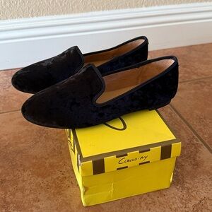 Circus NY Crissy Black Velvet Loafers